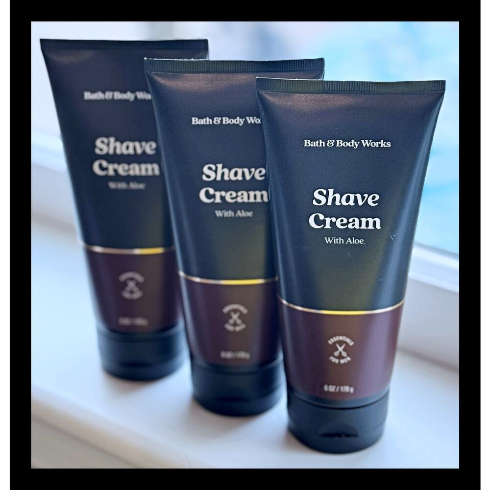 Bath & Body Works 6 oz Men’s Grooming Shave Cream with Aloe x3 - Picture 2 of 4